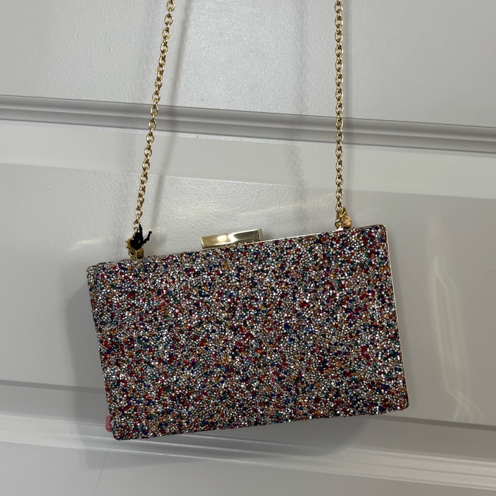 Kate Landry Multicolor Glitter purse 
Clutch or shoulder bag